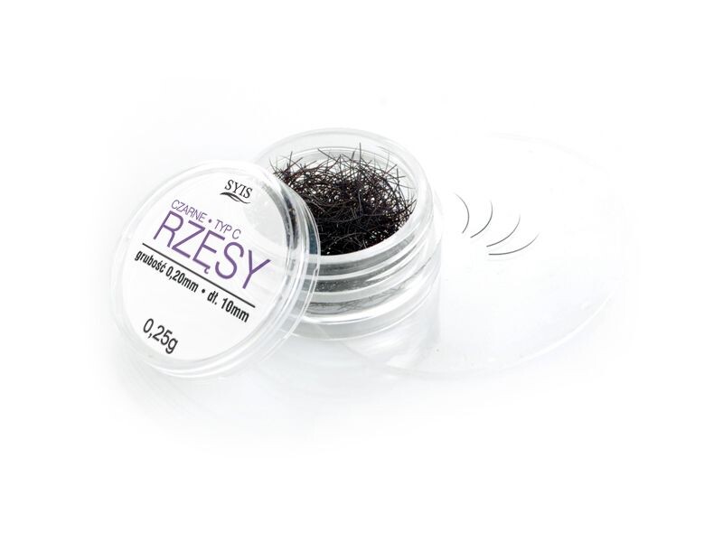 Syis Eyelashes C 0,20 × 10 mm extensionvipper til vippeforlængelse 0,25 g