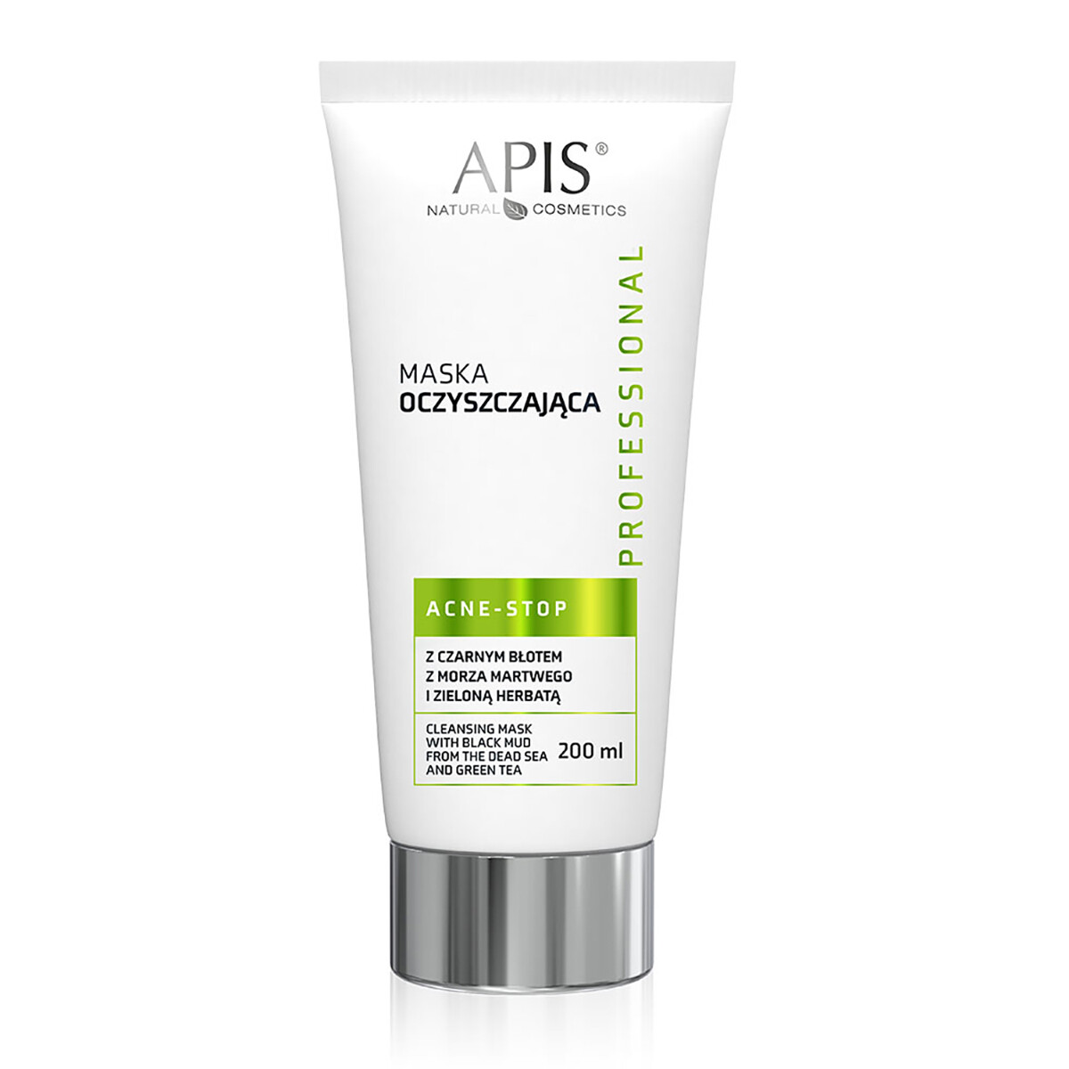 Apis Acne-Stop rensende maske med sort mudder fra Det Døde Hav 200 ml