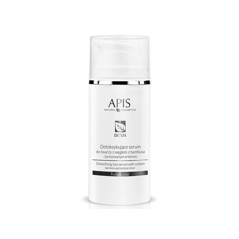 Apis Detoxifying Face Serum ansigtsserum med bambustrækul og ioniseret sølv 100 ml