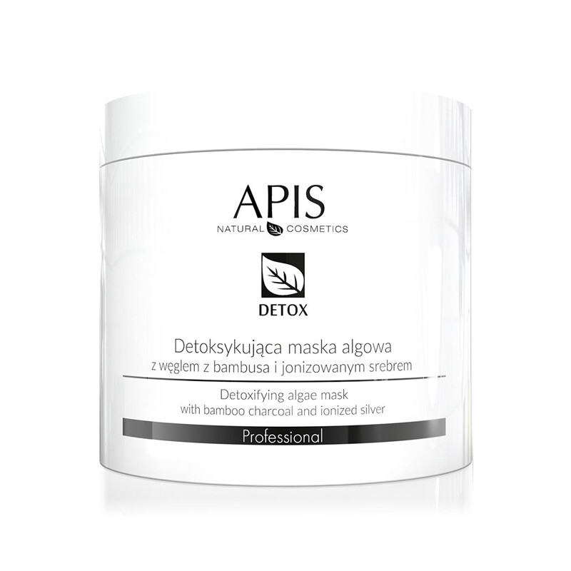 Apis Detoxifying Algae Mask algemaske med bambuskul og ioniseret sølv 200 g