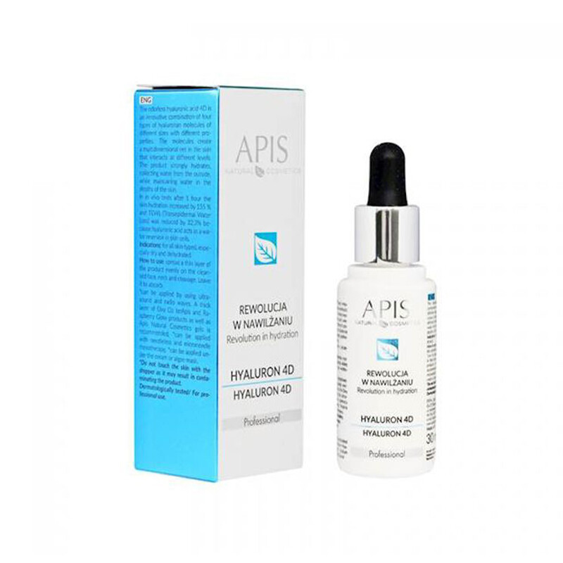 Apis Hyaluron 4D parfumefri hyaluronsyre i fire molekylestørrelser 30 ml