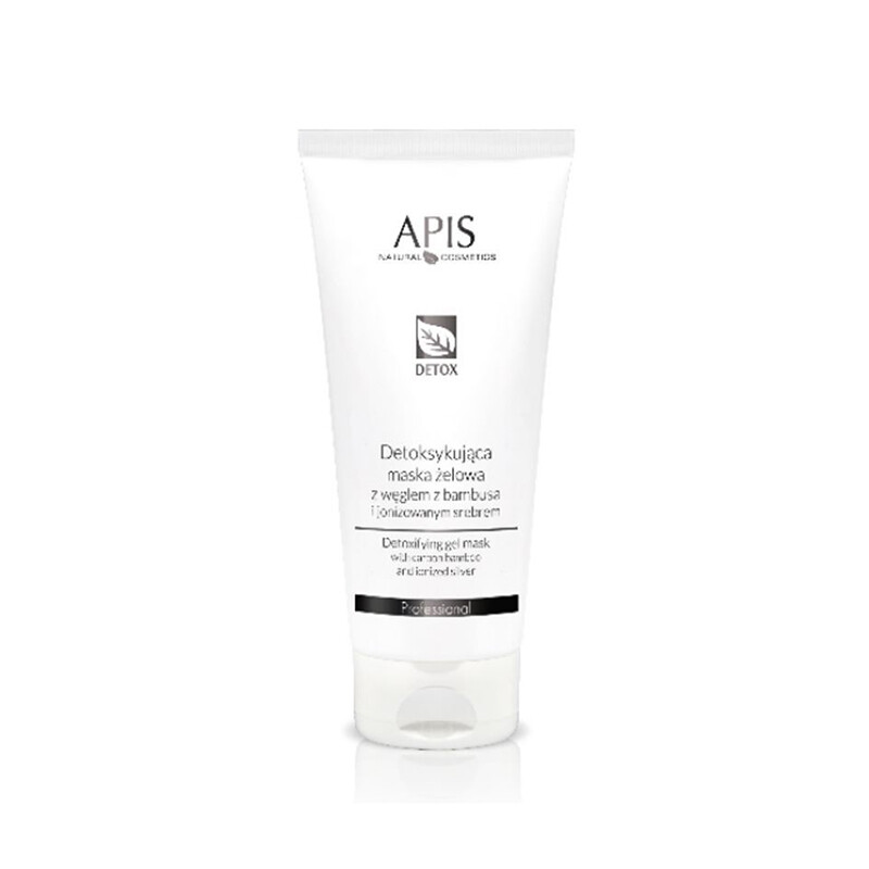 Apis Detoxifying Gel Mask gelmaske med bambuskul og ioniseret sølv 200 ml