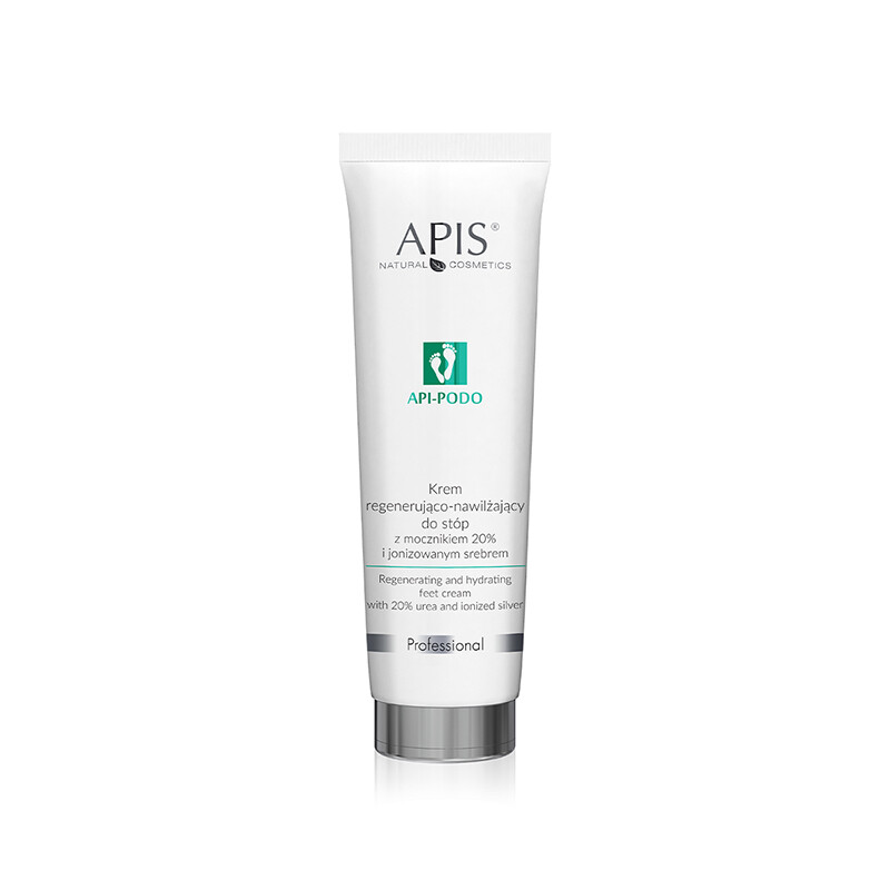 APIS Api-Podo regenererende og fugtgivende fodcreme med 20% urea og ioniseret sølv 100 ml
