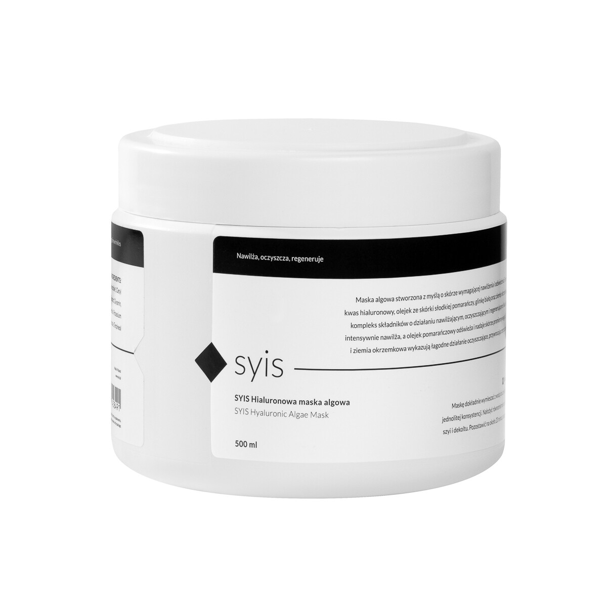 Syis Hyaluronic Algae Mask algemaske med hyaluronsyre 500 ml