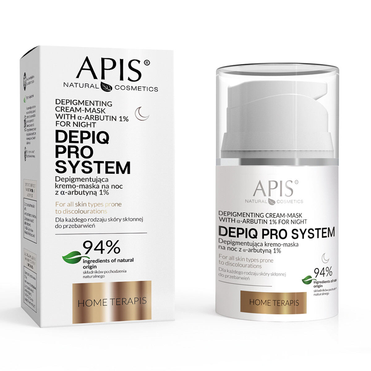 Apis Depiq Pro System Night Cream-Mask natcrememaske med -arbutin 1 % 50 ml