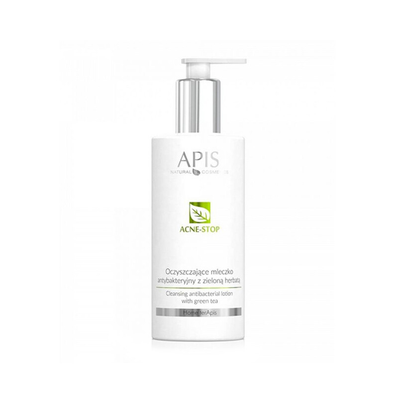 Apis Acne-Stop rensemælk med grøn te til hjemmebrug 300 ml