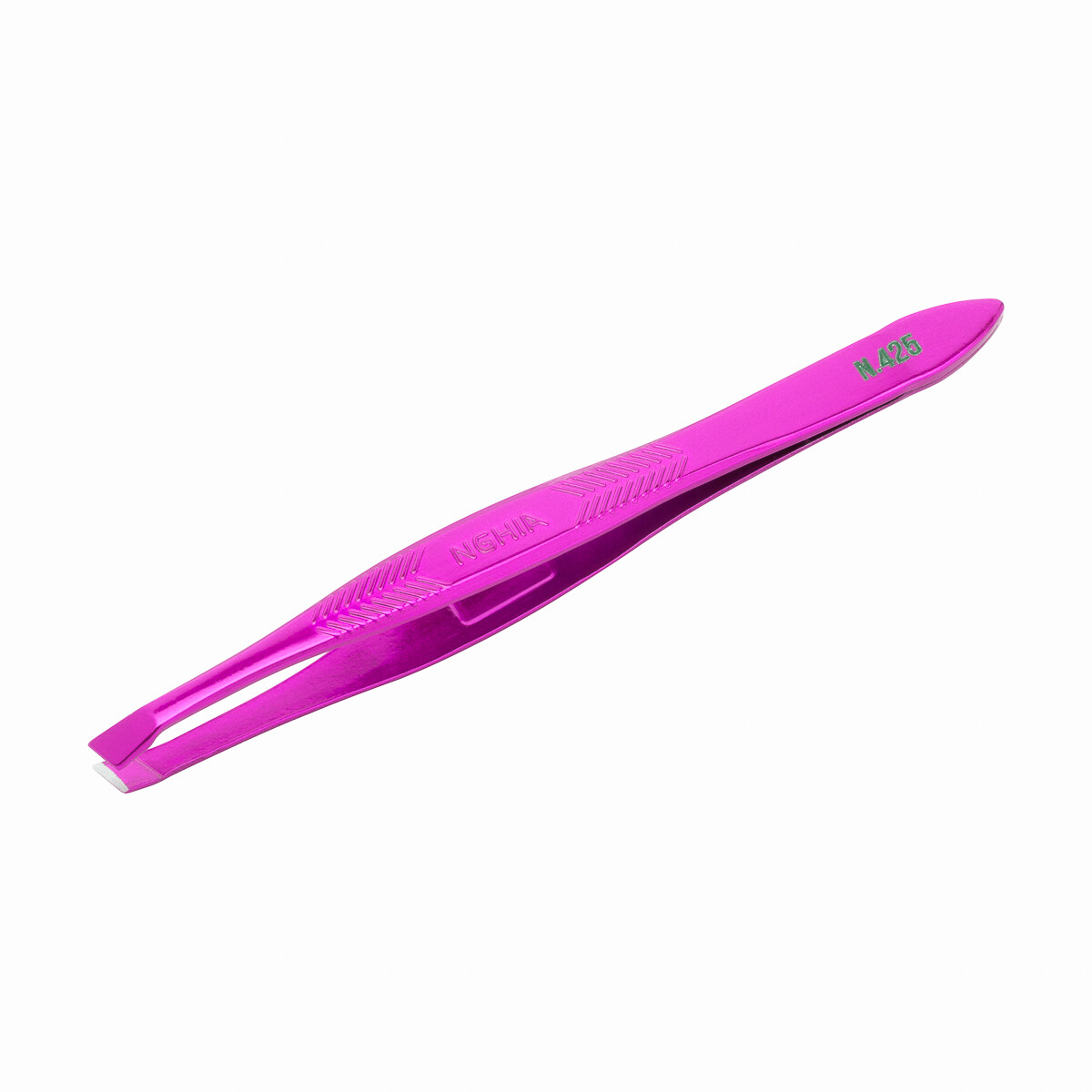Nghia Export N-425 pincet med skrå spids, lilla, 9 cm