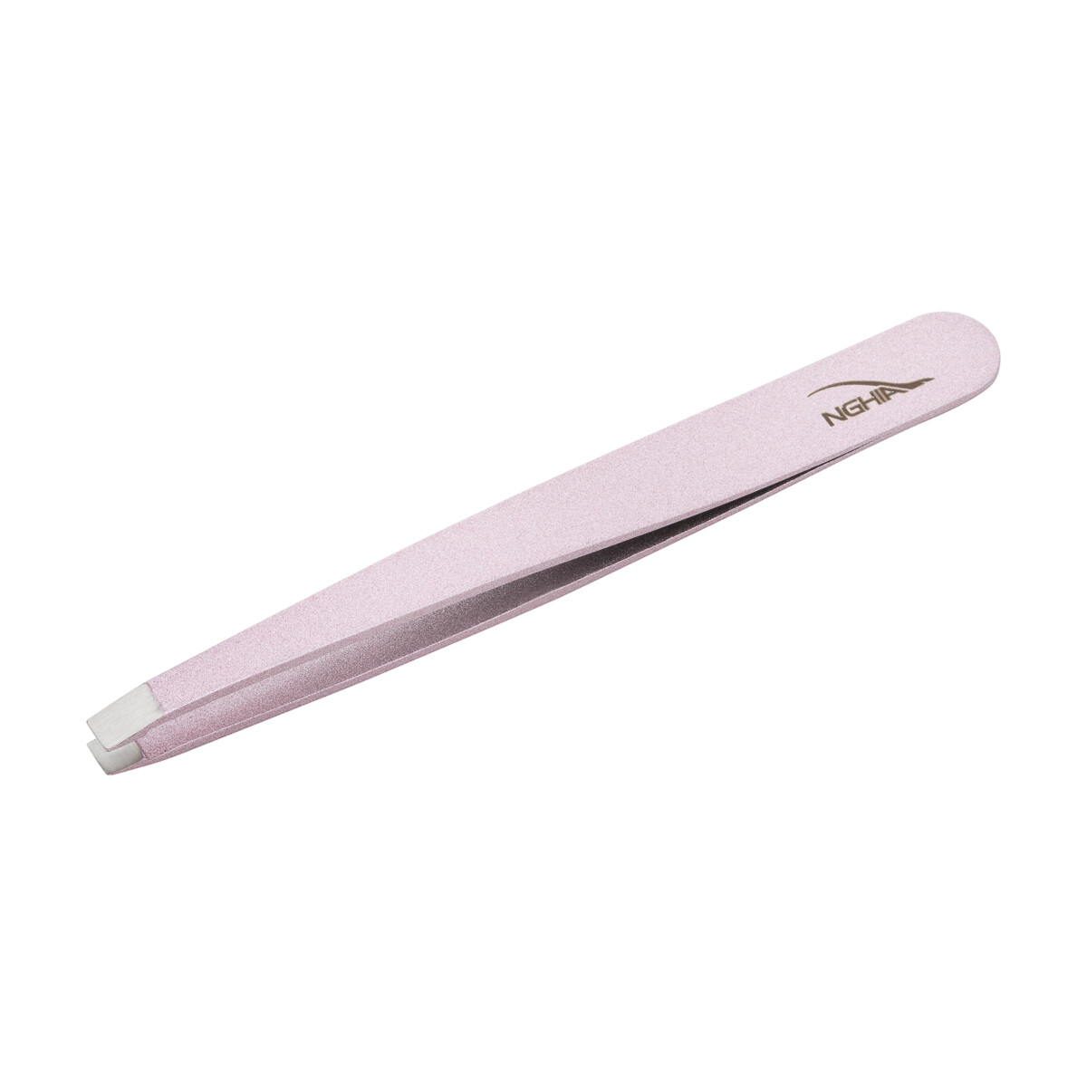 Nghia Export N.404 pincet med lige spids, lyserød, 9,5 cm