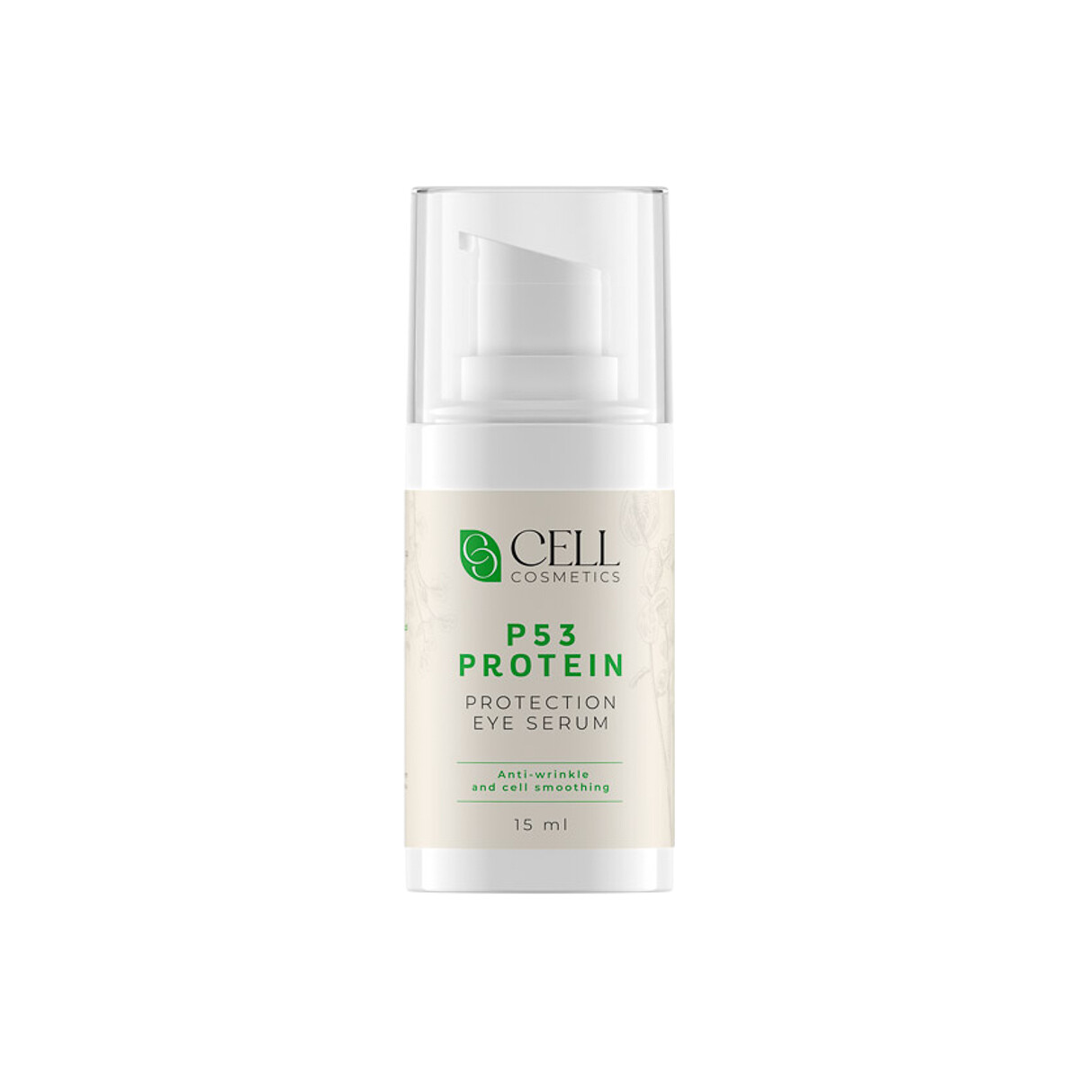 Cell Cosmetics P53 Protection Eye Serum øjenserum med peptider og hyaluronsyre 15 ml
