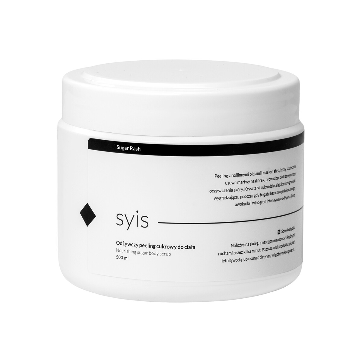 Syis Sugar Rash sukkerscrub til kroppen med sheasmør 500 ml