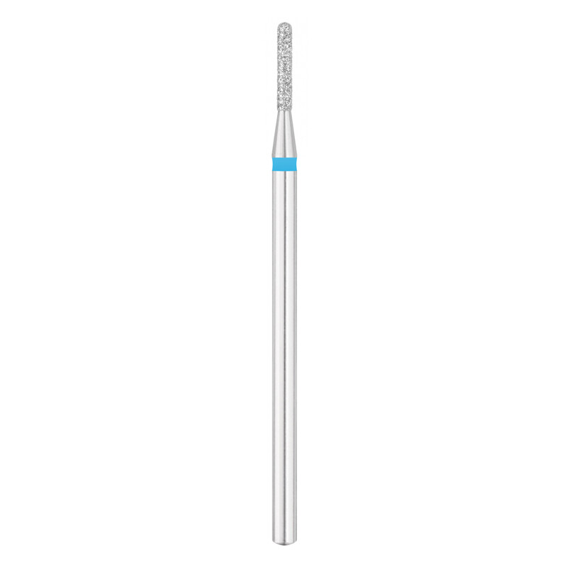 EXO PRO diamantfræser, afrundet cylinder Ø1,4 mm bit til neglefræser, medium (blå)