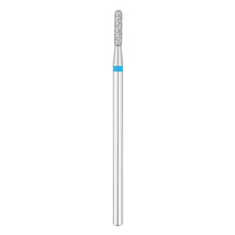 EXO PRO diamantfræser, afrundet cylinder Ø1,8 mm bit til neglefræser, medium (blå)
