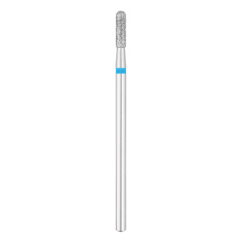 EXO PRO diamantfræser, afrundet cylinder Ø2,3 mm bit til neglefræser, medium (blå)