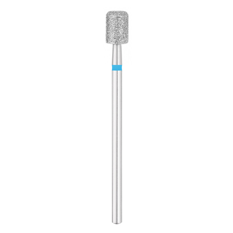 EXO PRO diamantfræser, cylinder med afrundet kant Ø5,0 mm bit til neglefræser, medium (blå)
