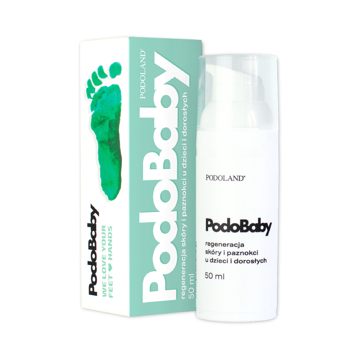 Podoland PodoBaby plejende hud- og neglepleje til børn og voksne 50 ml