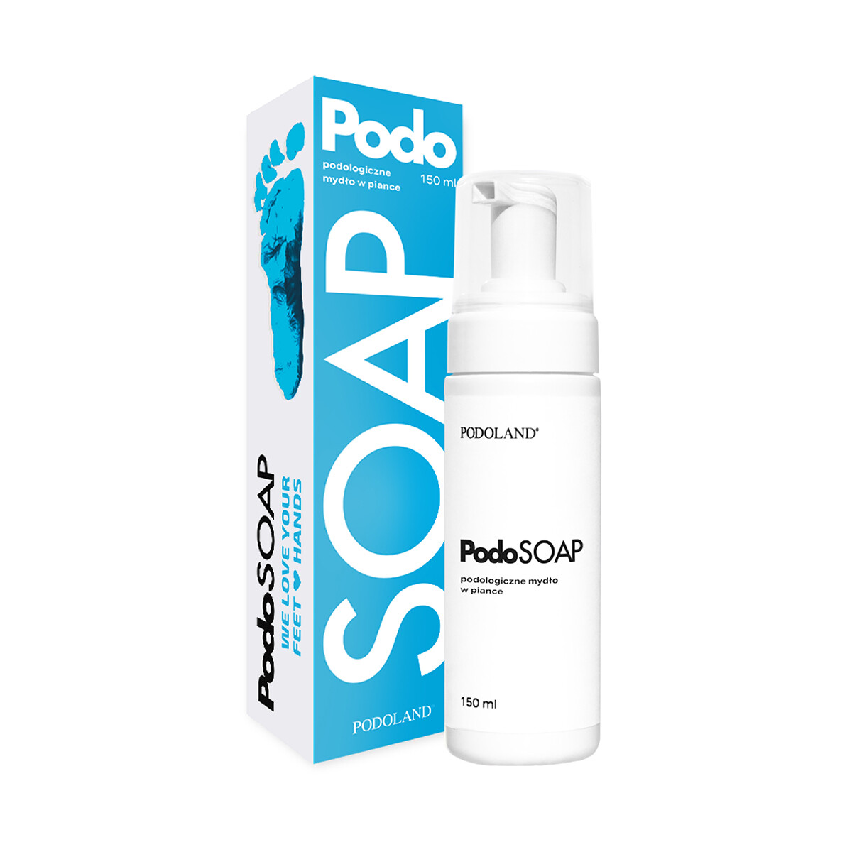 Podoland PodoSoap sæbe i skumform til fødder og hænder 100 ml