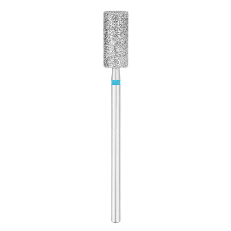 EXO PRO diamantfræser, cylinder Ø6,0 mm bit til neglefræser, medium (blå)