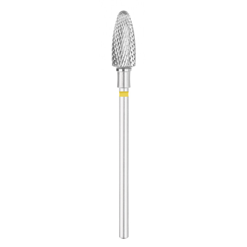 EXO Pro hårdmetalfræser, oval Ø 6,0 mm, L 14,0 mm, fin krydsfortanding (gul)