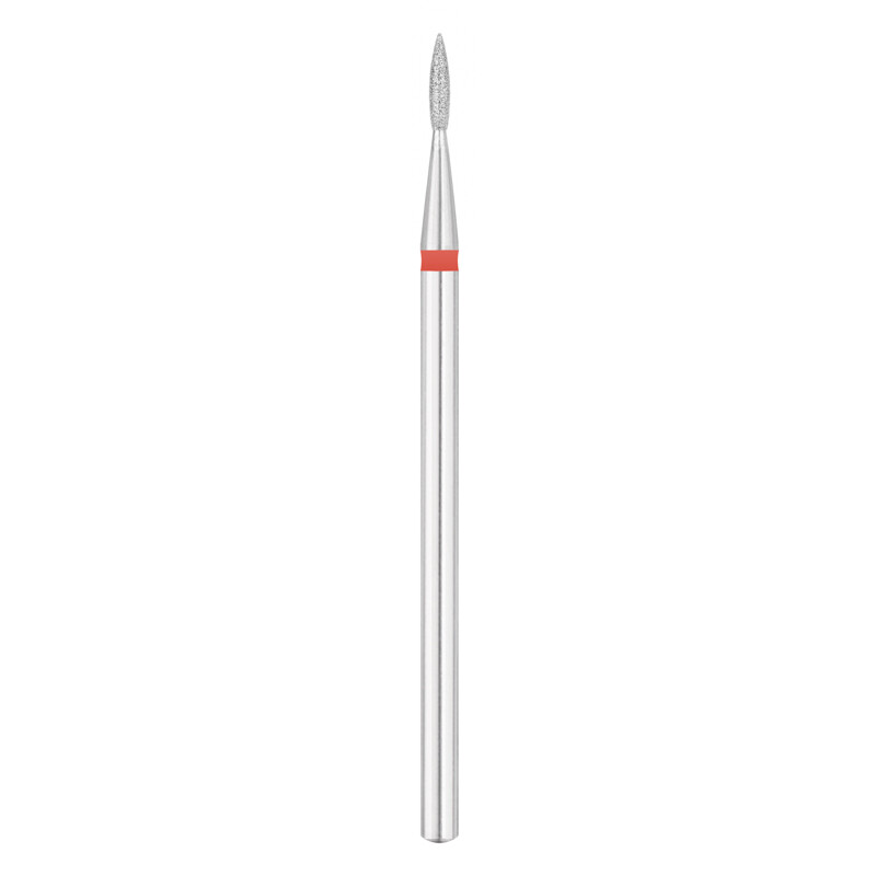 EXO PRO diamantfræser, flamme Ø1,8 mm bit til neglefræser, fin (rød)