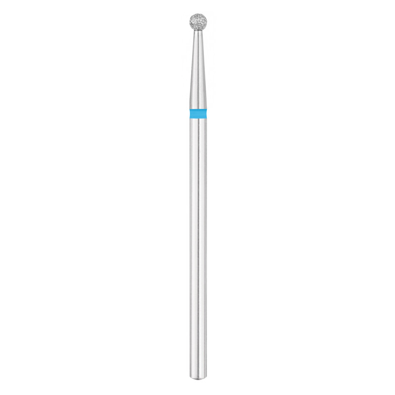 EXO PRO diamantfræser, kugle Ø2,3 mm bit til neglefræser, medium (blå)