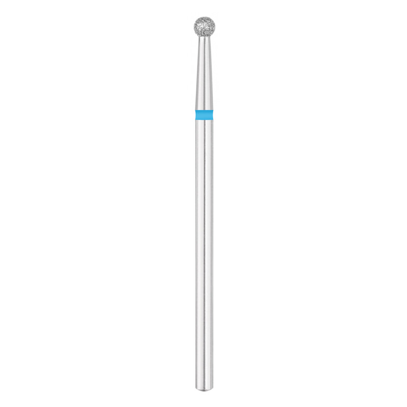 EXO PRO diamantfræser, kugle Ø2,7 mm bit til neglefræser, medium (blå)