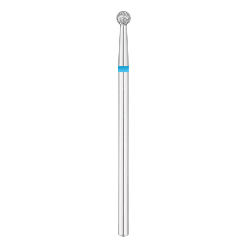 EXO PRO diamantfræser, kugle Ø3,1 mm bit til neglefræser, medium (blå)