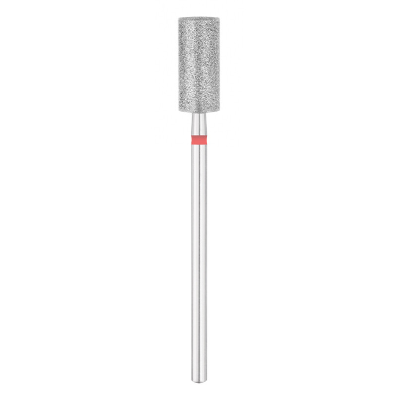 EXO PRO diamantcylinder 6,0 mm fræserbit til neglefræser, fin (rød)