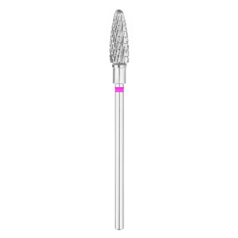 EXO Pro hårdmetalfræser, oval Ø 5,0 mm, L 13,0 mm, krydsfortanding (lilla)