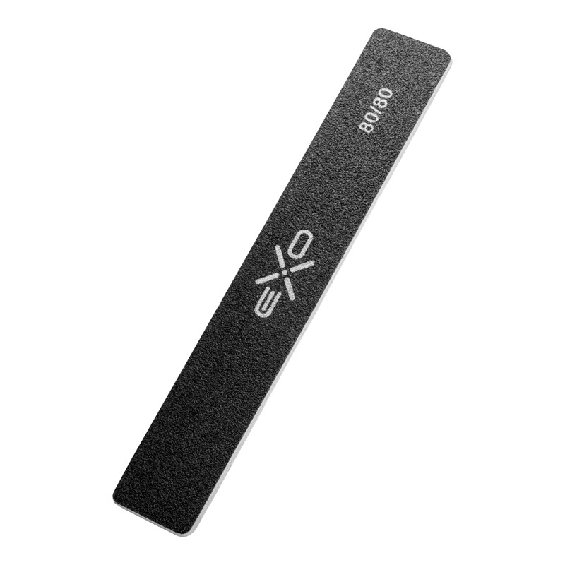 EXO bred lige neglefil 80/80 papirfil, 10 stk.